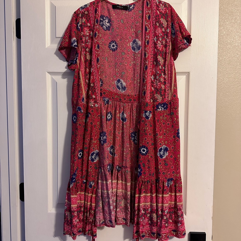 Amazon Zesica brand bohemian wrap dress
